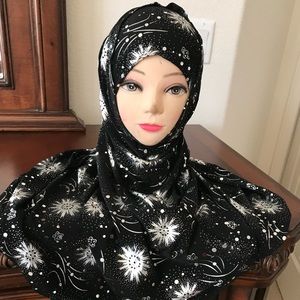 Women’s 2 pieces Hijab set, one size fits all